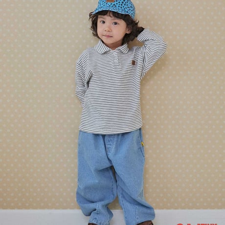 tinyhiker/20. collar stripe T-shirt XS-XL