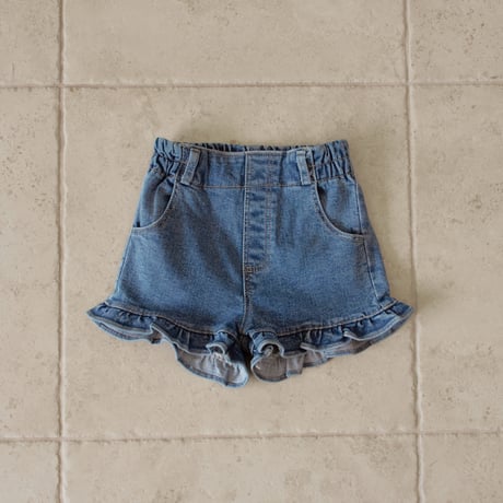 momoann/41. fril denim half pants 5-13