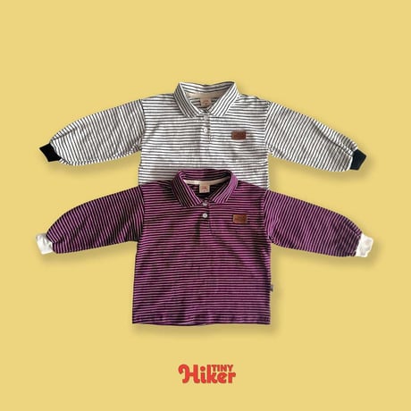 tinyhiker/20. collar stripe T-shirt XS-XL