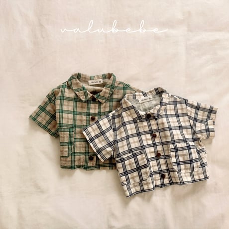 valubebe/38. jay check shirt 6M-S
