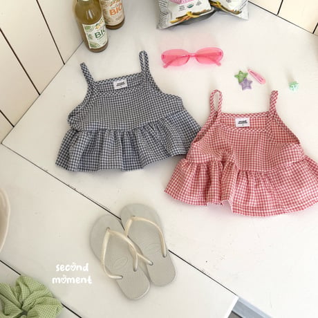 secondmoment/78. milky check fril  JS-JL