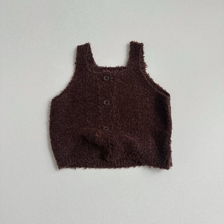 atomeme/10. Ecru Knit Vest S-XL