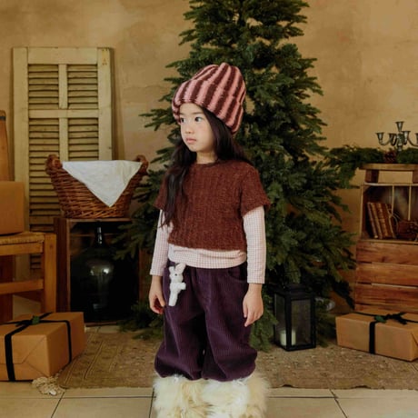 urbanrabbit/50. Check & Hairy Layered Set XS-XL