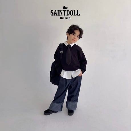 saintdoll/148. v neck sweat XL-JM