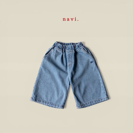navi/76. kally denim - bermuda pants S-XL