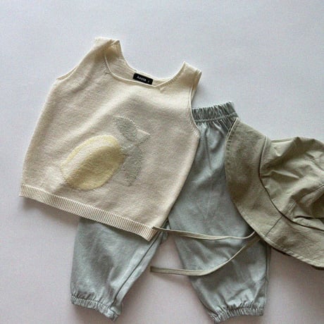 aosta/19. Knit Fruit Vest S(1-2Y)-L(3-5Y)