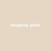 shopping guide【必読】