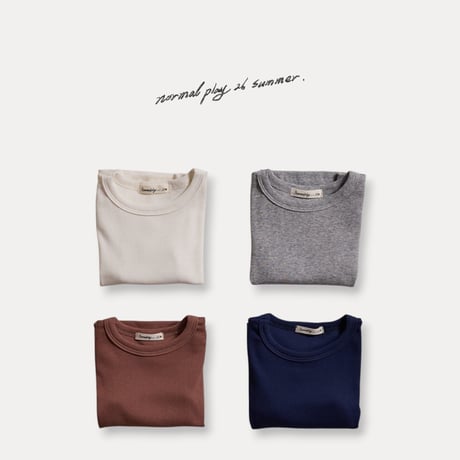 normalplay/19. bodle half t T-shirt 12M-XL