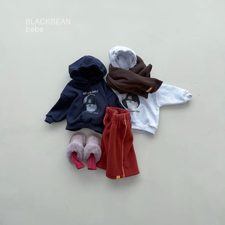 blackbean/7. beanie bebe hood T-shirt S-M
