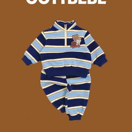 oottbebe/27. bear friends updown set XS(0-1Y)-XL(4-5Y)