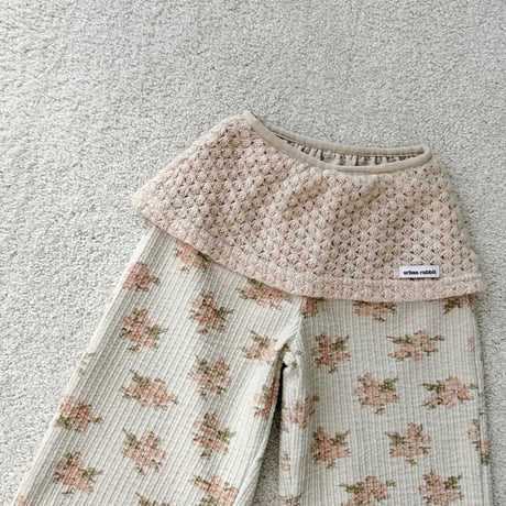 urbanrabbit/12. Knit Layered Floral Pants XS-XL
