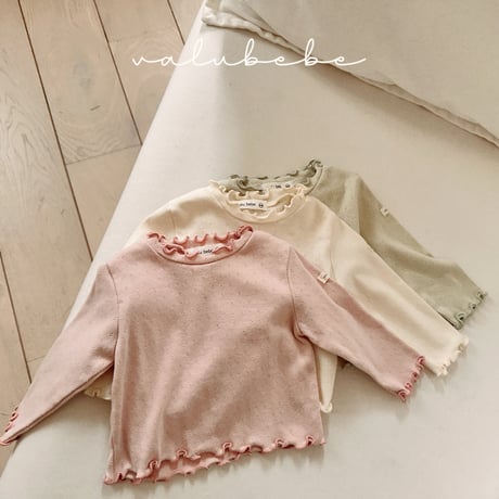 valubebe/58. soft fril T-shirt 6M-S