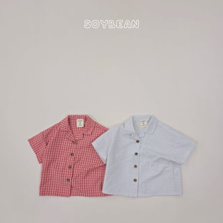 soybean/38. plan ) check hawaii shirt XS-XL