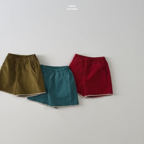 lindo/6. corduroy mello half pants XS-XL