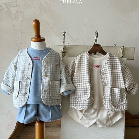thelala/25. 47 dobi check jacket XS-XL