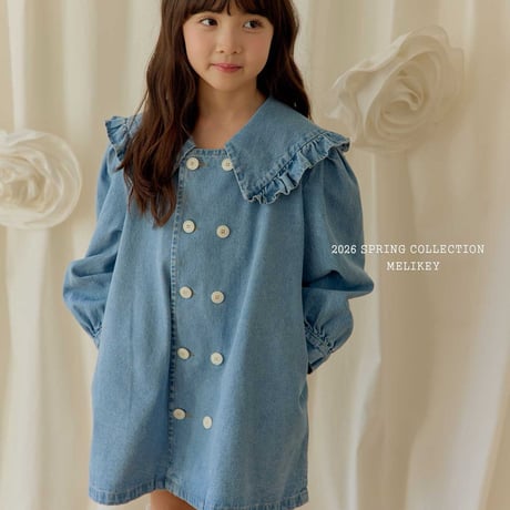 melikey/103. denim sera double one-piece JS-JM