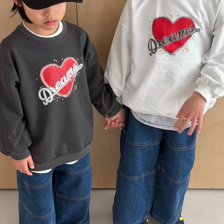 hibuddy/40. heart man-to-man S-XL