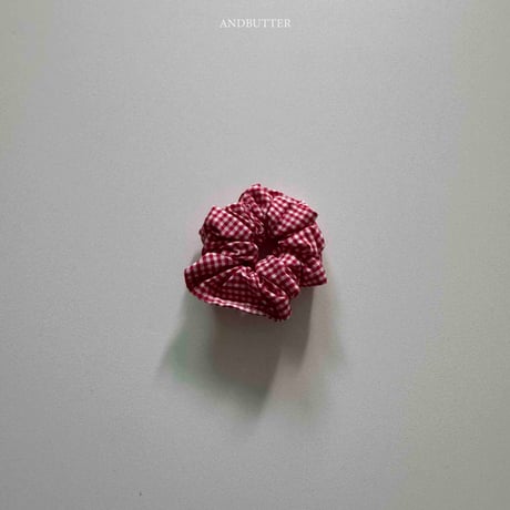 andbutter/4. Check Mini Hair Scrunchie FREE