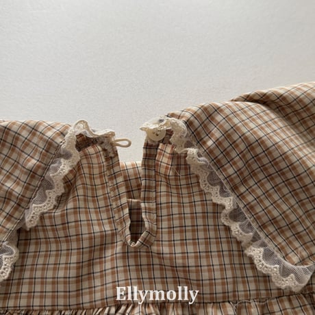 ellymolly/36. musk check blouse 5-11