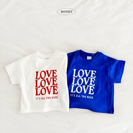 bayvely/17. love half t T-shirt XS-XL