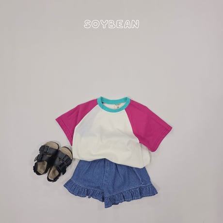 soybean/67. plan ) denim fril 3bu ( pants XS-XL