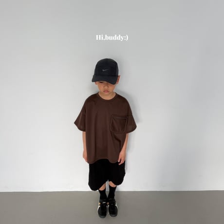 hibuddy/45. pocket zipper T-shirt S-XL