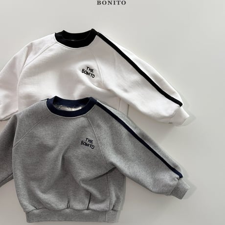 bonito/92. tape raglan man-to-man 12M-XL