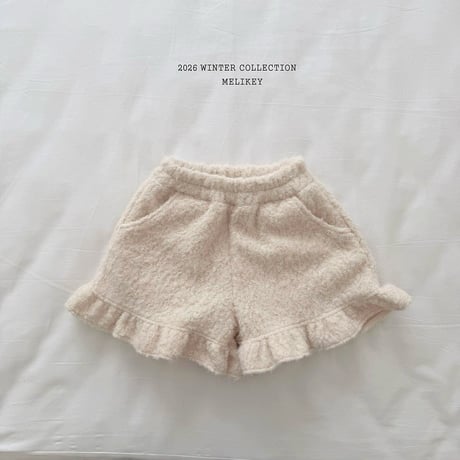 melikey/71. creamy fril half pants XS-XL