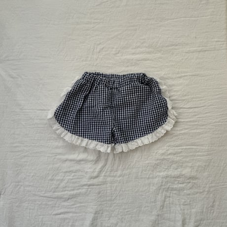 lepetitmot/27. lace check half pants XS-XL