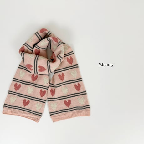 vbunny/29. two two heart muffler FREE(130CM_18CM)