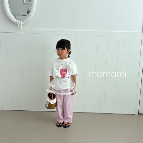 mamami/43. drawing heart T-shirt ADULT