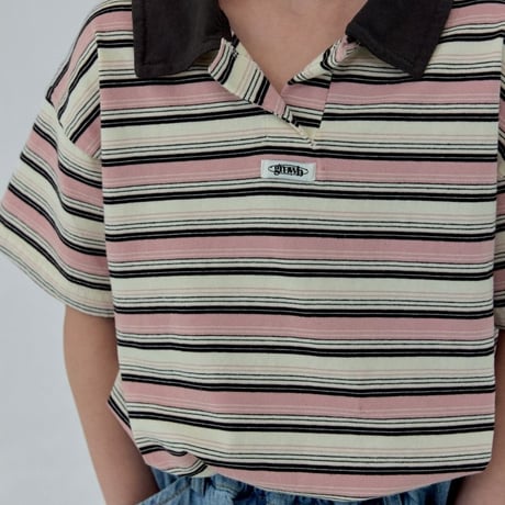 growb/51. track collar T-shirt JS-JL
