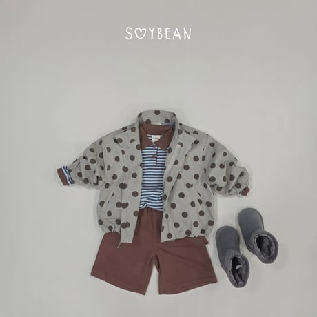 soybean/132. plan ) loose fit dot jacket XS-XL