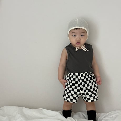 lalaland/49. checker board half pants 6M-18M
