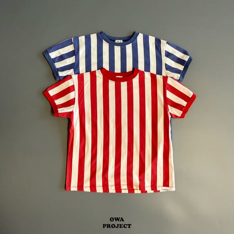 owa/67. stripe T-shirt S-XL