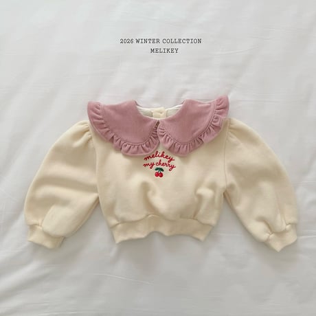 melikey/29. cherry collar man-to-man XS-XL