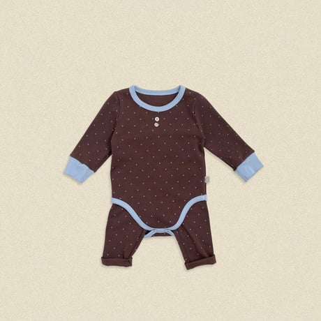 oottbebe/9. (bebe) shushu dot suit S(0-6M)-M(6-12M)
