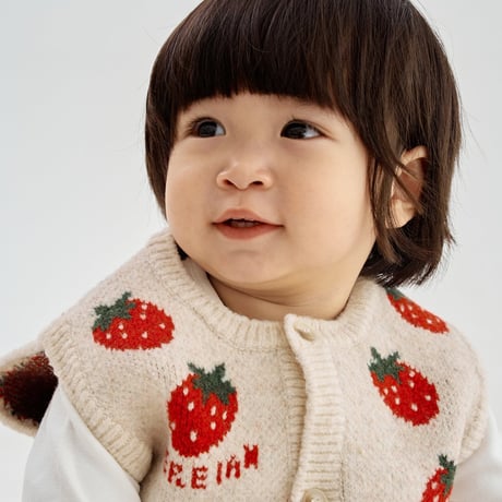 hereiam/15. strawberry knit overalls 18M-S