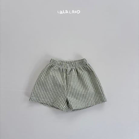lalaland/6. jijimi check half pants XS-XL