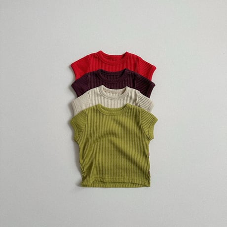 minirobe/28. Bella ribbed T-shirt  S-XL