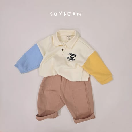 soybean/28. modern two color collar T-shirt JS-JM