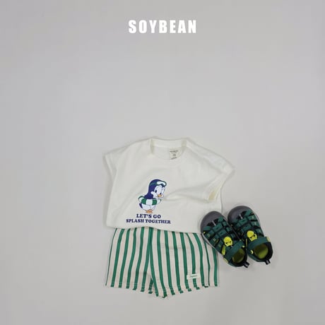 soybean/180. plan ) Penguin vacance updown set XS-XL
