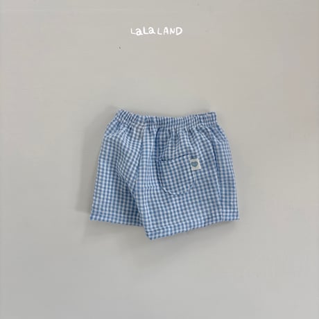 lalaland/44. jijimi check half pants 6M-18M