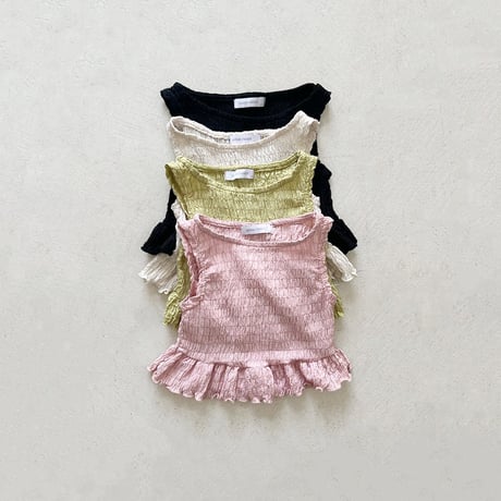 urbanrabbit/105. Crease Frill Sleeveless JS-JM