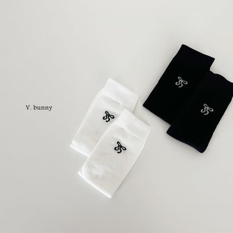 vbunny/23. double ribbon socks set FREE(32CM)