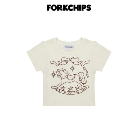 forkchips/37. hols embroidery T-shirt M-XL