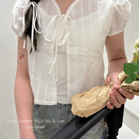 matilda/168. puff cardigan blouse 15-19