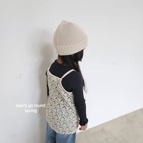 merrygoround/35. lace long sleeveless XS-2XL