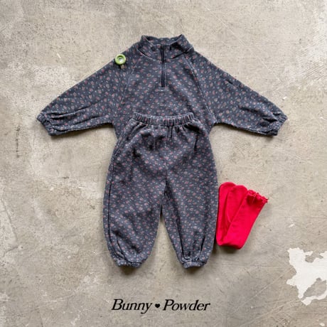 bunnypowder/92. flower half zipup S-XL