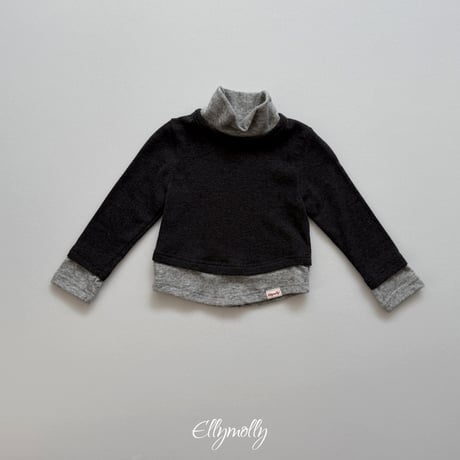 ellymolly/47. brush two color pollar T-shirt 13-15